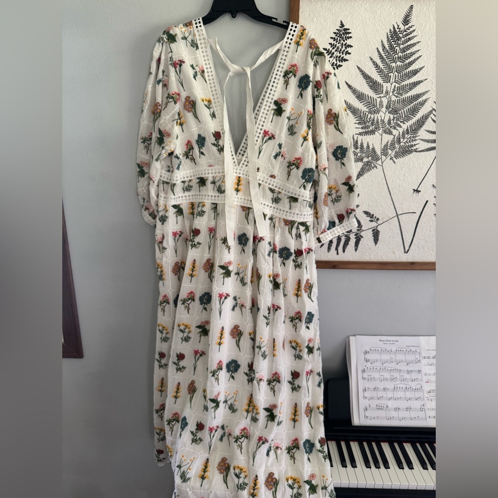 Anthropologie Carla Embroidered Maxi Dress - Picture 6 of 6